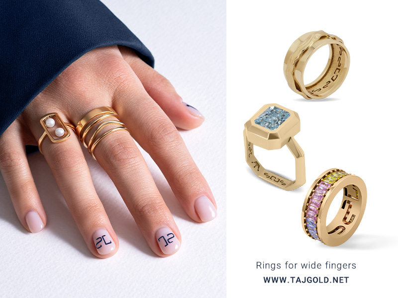 بهترین انگشتر برای انگشتان پهن